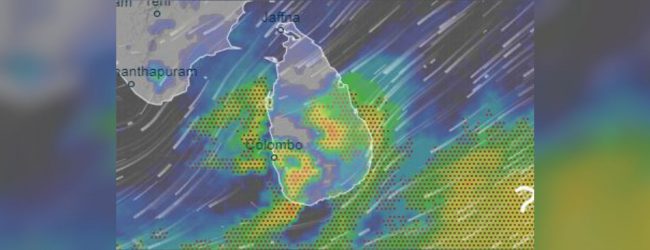 ප්‍රදේශ කිහිපයකට තද වැසි