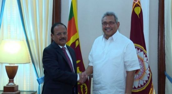 ඉන්දීය ජාතික ආරක්ෂක උපදේශකවරයා ජනපති හමුවෙයි 