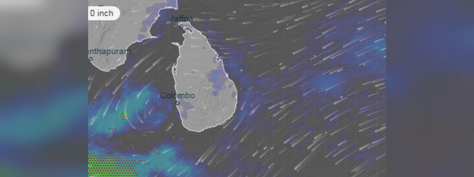 දිවයිනේ ඇතැම් දිස්ත්‍රික්කවලට අද පස්වරුවේ වැසි