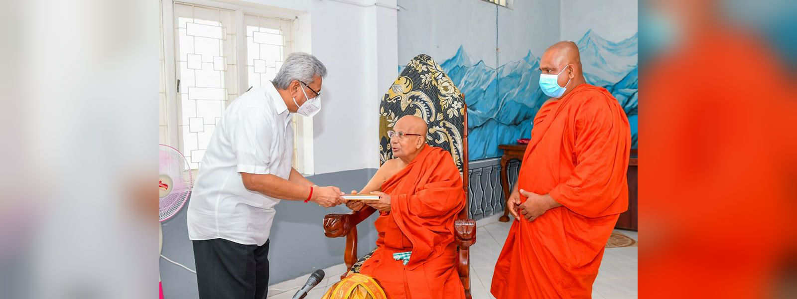 ජනපති කොටුගොඩ ධම්මාවාස මහ නාහිමි බැහැදකී 