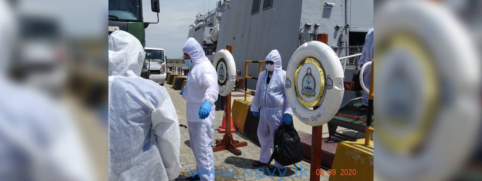  New Diamondහි 20 දෙනෙකු හම්බන්තොට වරායට