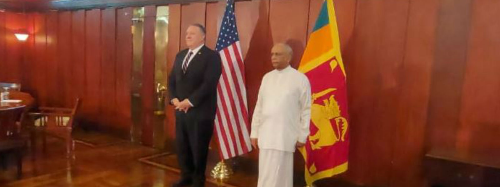අමෙරිකානු රාජ්‍ය ලේකම් විදේශ ඇමති හමුවෙයි 