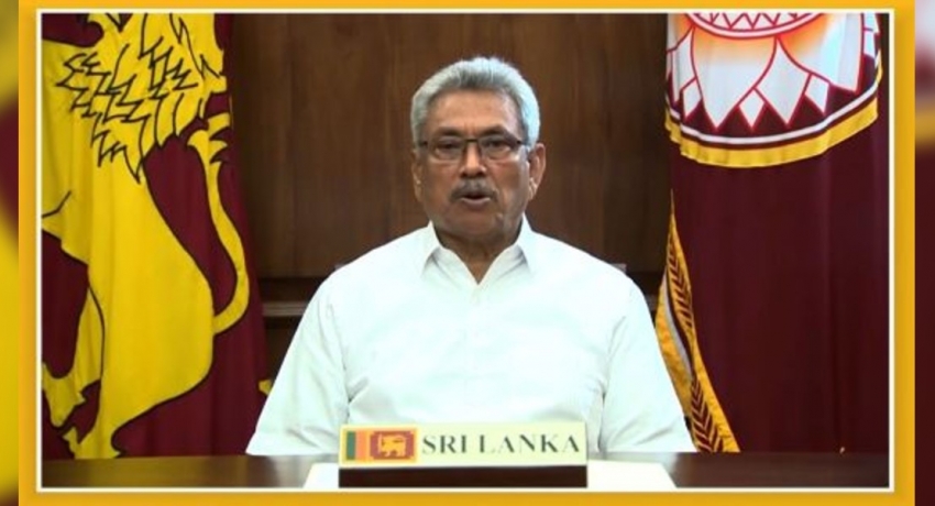 ස්වාභාවික සම්පත් ආරක්ෂා කිරීමට රජය කැපවී සිටින බව ජනපති ලෝක ප්රජාව හමුවේ අවධාරණය කරයි