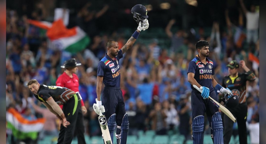තරගයක් ඉතිරිව තිබියදීම ඔස්ට්‍රේලියාවට එරෙහි 20 යි 20 තරගාවලියේ ජය ඉන්දියාවට..