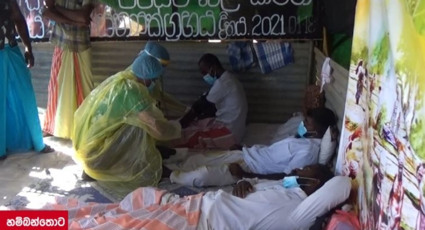 මරාන්තික උපවාසයේ ගොවීන් දෙදෙනෙක් රෝහල්ගත කෙරේ