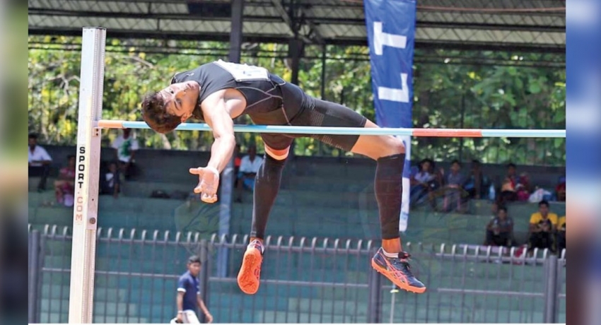 උෂාන් තිවංකගෙන් උස පැනීම ගෘහස්ථ අංශයේ නව ශ්රී ලංකා වාර්තාවක්