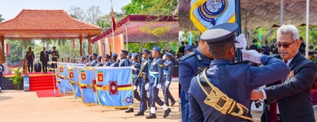 ගුවන් හමුදාවේ බලඝණ 2කට ජනාධිපති වර්ණ 