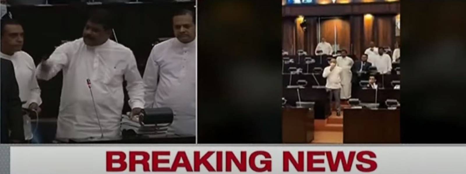 පර්ලිමේන්තුවේ දැඩි උණුසුම් තත්ත්වයක් 