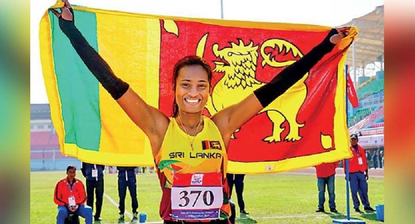 දුර පැනීමේ කාන්තා ඉසව්වේ ශ්රී ලංකා වාර්තාව සාරංගි සිල්වා අලුත් කරයි
