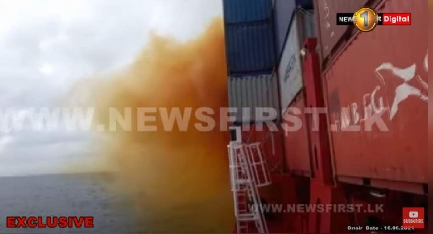 ගිනිගත් එක්ස්ප්රස් පර්ල් නැවට අපේ අය මුලින්ම ඇතුළු වුණු හැටි..