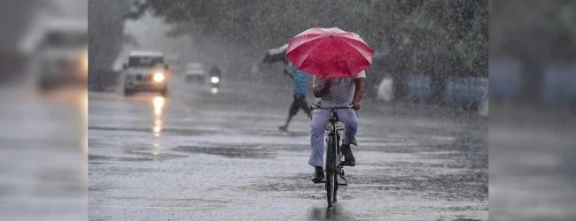 දිවයිනේ නිරිත දිග කොටසේ වැසි තත්වයේ වැඩිවීමක්