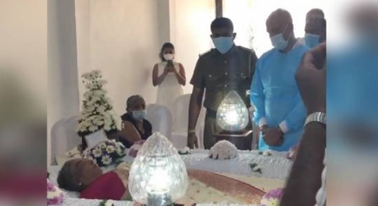 රන්ජන් දැඩි ආරක්ෂාව මැද අවමංගල්‍ය උත්සවයකට