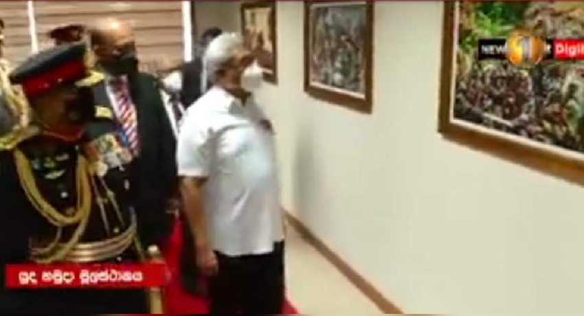 ජනපති යුද හමුදා මූලස්ථානය නිරීක්ෂණ කරයි