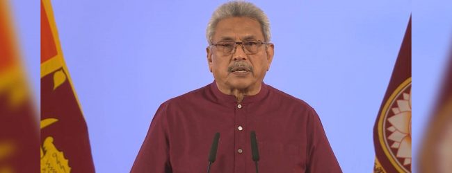 ජනපති ජාතිය අමතා සිදු කළ ප්‍රකාශය 