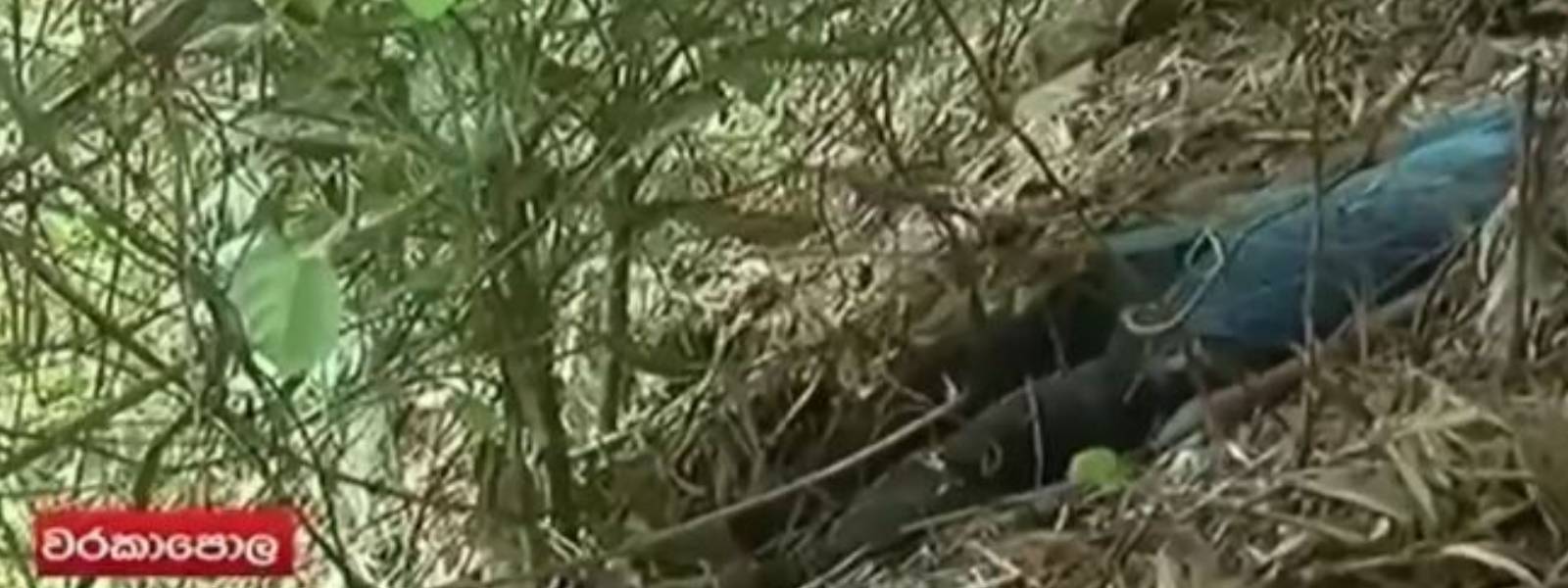 කට වටේට ටේප් එතූ පුද්ගල මළ සිරුරක්