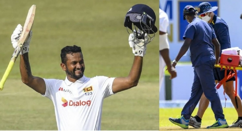 දිමුත්ගෙන් විශිෂ්ට ශතකයක්: ටෙස්ට් වරම් දිනූ කොදෙව් ක්‍රීඩකයා රෝහලට..