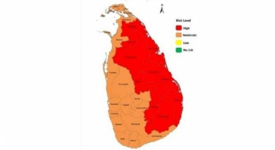 ඉදිරි පැය 24 තුළ ප්‍රදේශ රැසකට වැසි
