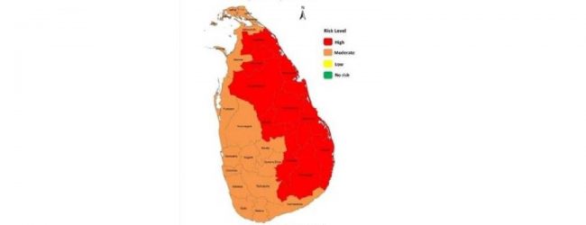 ඉදිරි පැය 24 තුළ ප්‍රදේශ රැසකට වැසි