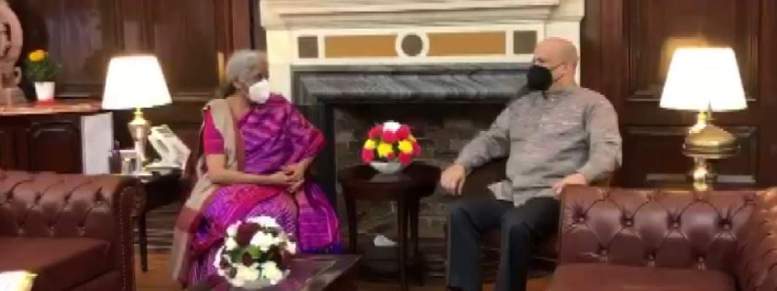  මිලින්ද මොරගොඩ හා ඉන්දීය මුදල් ඇමති අතර හමුවක්.. 