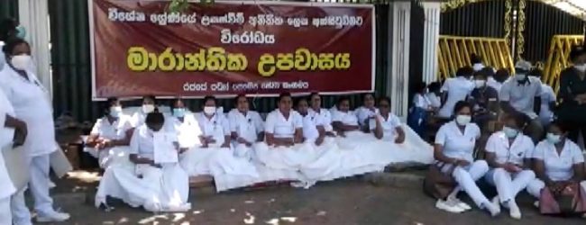 පවුල් සෞඛ්‍ය සේවිකාවන් විරෝධතාවක 
