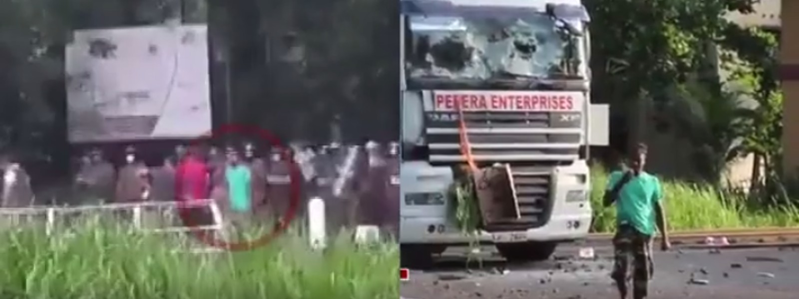 බවුසරයට ගිනි තැබූ බවට සැක පුද්ගලයා අත්අඩංගුවට