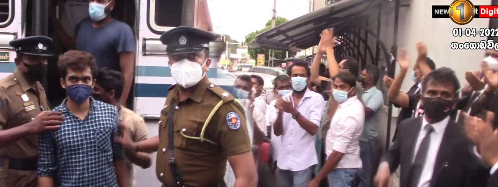මිරිහානේදී අත්අඩංගුවට ගත් සැකකරුවන් අධිකරණය හමුවට.