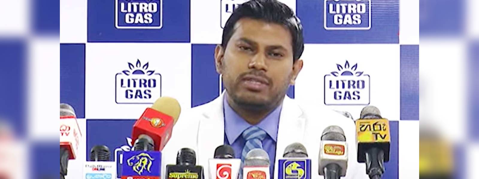 ලිට්‍රෝ ගෑස් සභාපති අස්වීමේ ලිපිය දෙයි
