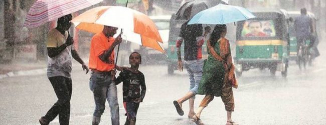 අදත් ප්‍රදේශ කිහිපයකට තද වැසි