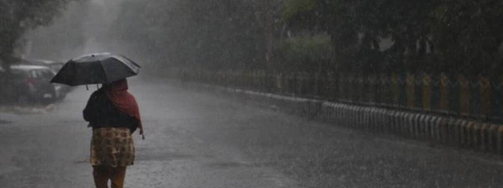ප්‍රදේශ කිහිපයකට අද තද වැසි..
