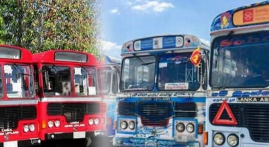  අද (30) මධ්‍යම රාත්‍රී සිට බස් ගාස්තු ඉහළට... 