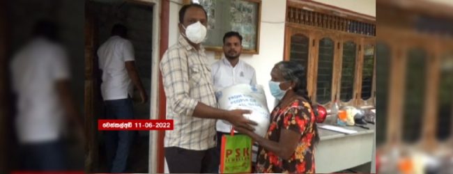ඉන්දියාවෙන් දුන් සහනාධාර චෙන්කලඩි පවුල් 550කට