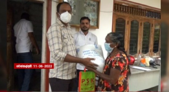 ඉන්දියාවෙන් දුන් සහනාධාර චෙන්කලඩි පවුල් 550කට