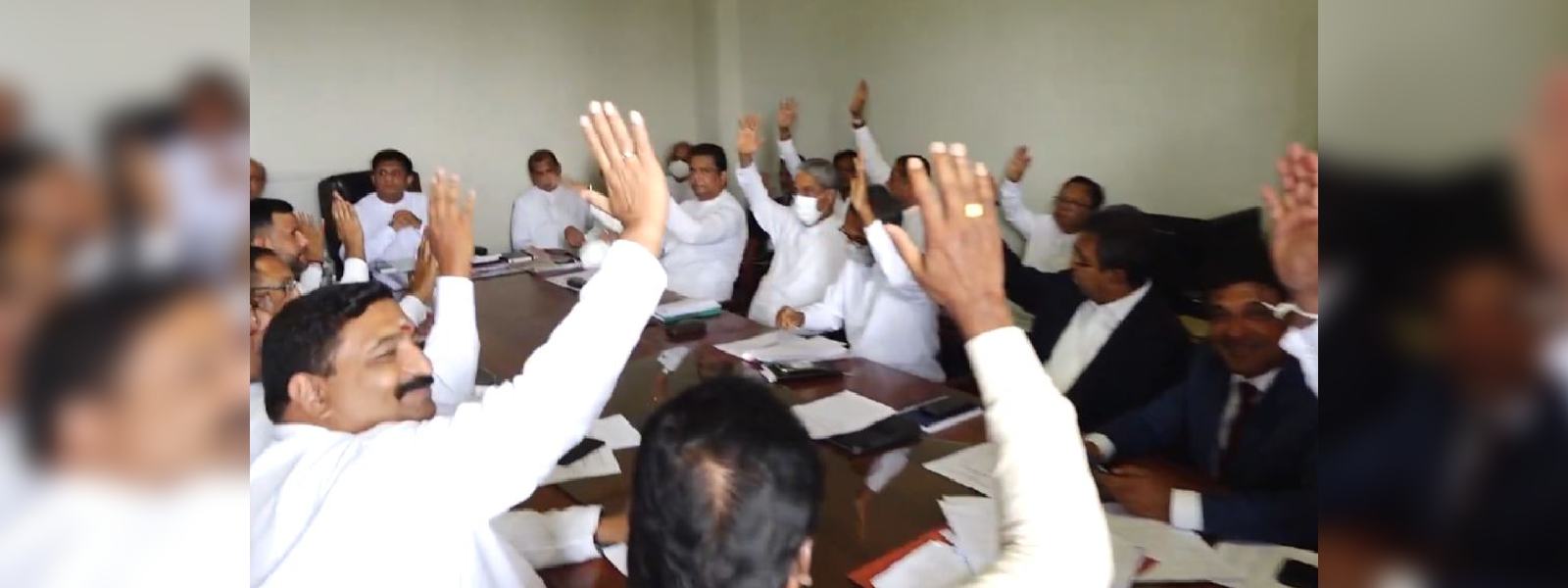 ජනපති සටනට සජිත්ගේ නම ඒකමතිකව සම්මත කෙරේ