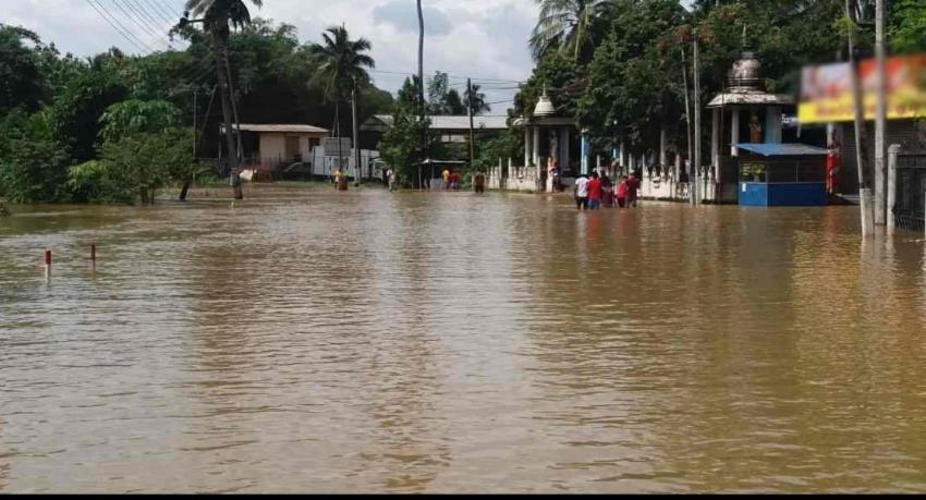 කැලණි ගඟේ පහත් බිම්වල ගංවතුර තත්ත්වයක්