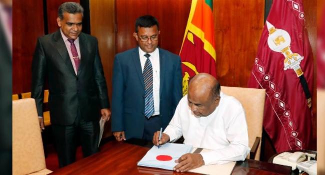 දේශීය ආදායම් කෙටුම්පතට කථානායකගේ සහතිකය