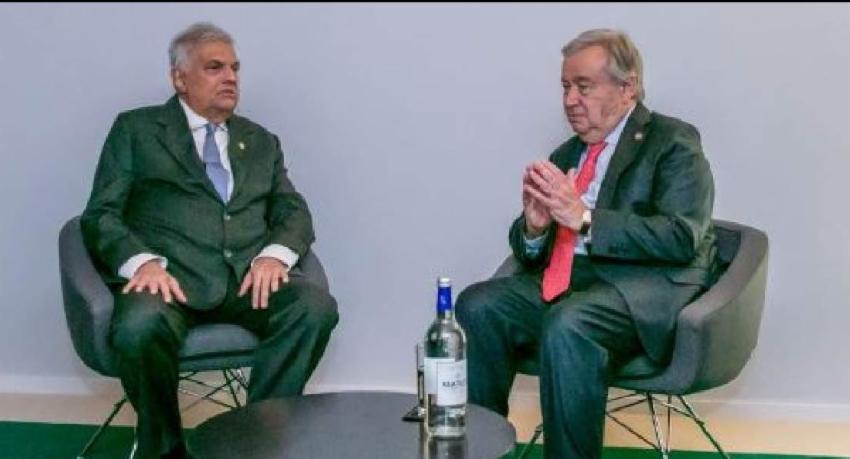 එක්සත් ජාතීන්ගේ මහලේකම්ගෙන් ප්‍රකාශයක්