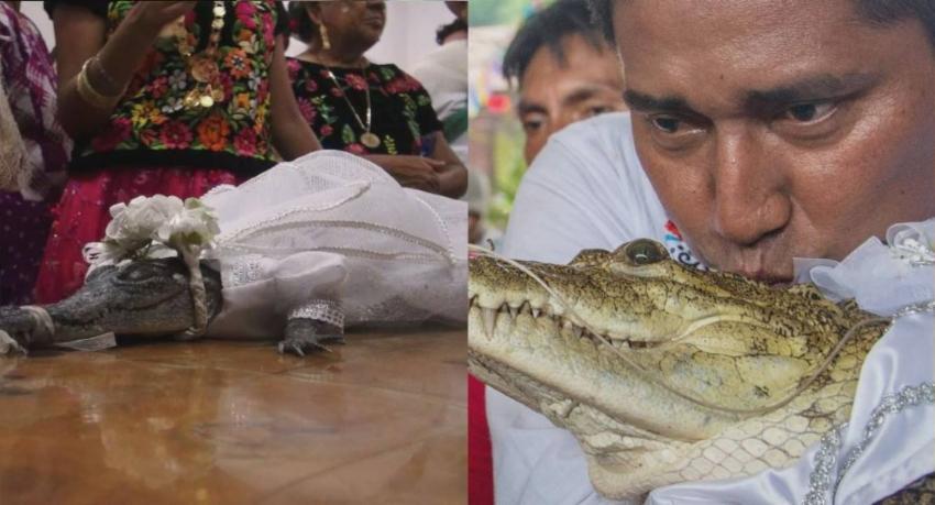 කිඹුලියක සමග විවාහ වූ මෙක්සිකෝවේ නගරාධිපතිවරයෙක්..