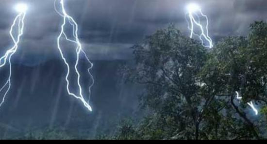 ප්‍රදේශ රැසකට පස්වරුවේ ප්‍රබල අකුණු