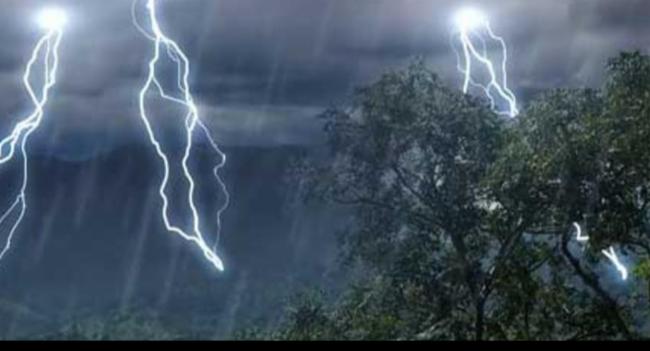 ප්‍රදේශ රැසකට පස්වරුවේ ප්‍රබල අකුණු