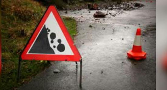 ප්‍රදේශ කිහිපයක් සඳහා නායයාමේ පූර්ව අනතුරු ඇඟවීම්.