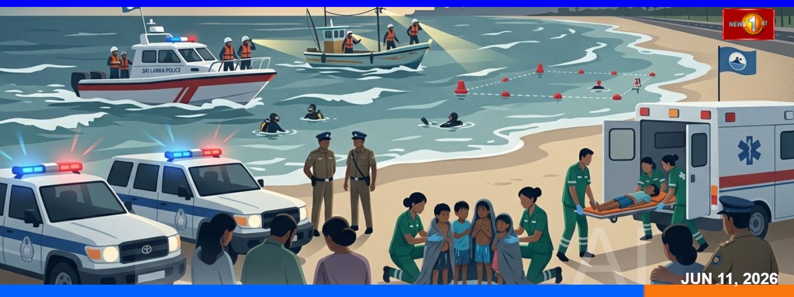 11 හැවිරිදි දරුවෙක් ගාලු මුවදොර මුහුදට බිලිවෙයි.