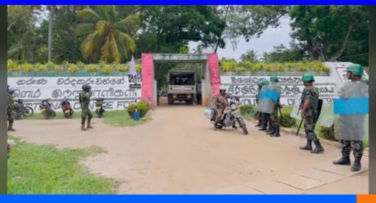 පල්ලන්සේන සිර කඳවුරේ රැ﻿ඳවියන් විරෝධතාවක