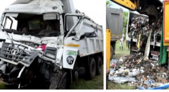 அறுவைக்காட்டிற்கு சென்ற லொறிகள் விபத்திற்குள்ளாகின