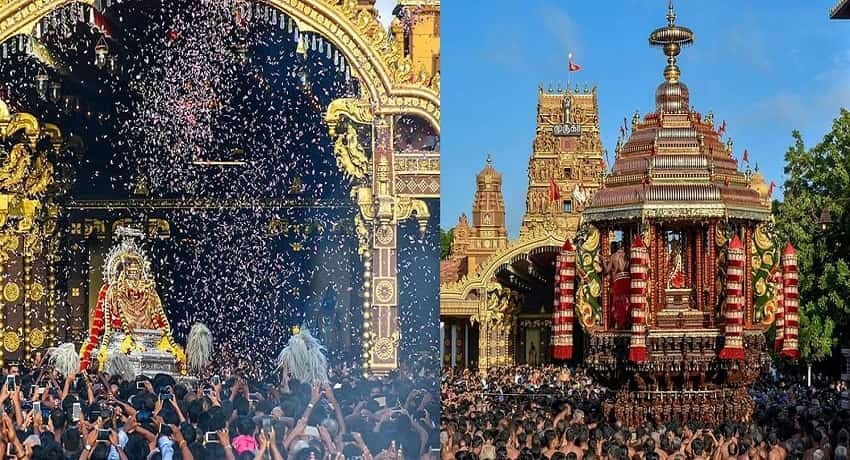 பல்லாயிரக்கணக்கான பக்தர்கள் புடைசூழ நல்லையம்பதி நாயகன் இரதமேறி அருள் பாலித்தார்