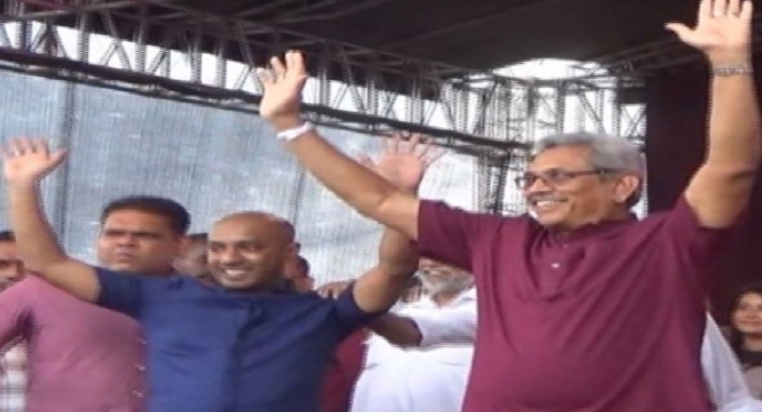 பொதுஜன பெரமுனவின் தேர்தல் பரப்புரை ஆரம்பம்; சுதந்திரக் கட்சியின் துமிந்தவும் பங்கேற்பு
