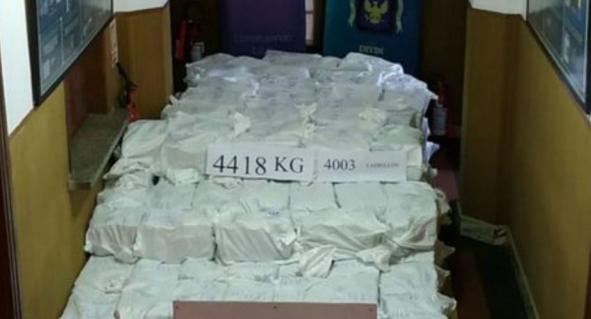 உருகுவேயில் 6 தொன் கொக்கெய்ன் கைப்பற்றல்