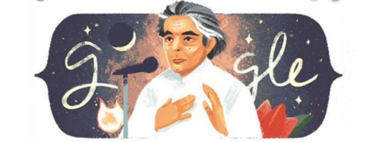 கவிஞர் கைஃபி ஆஸ்மிக்கு மரியாதை செலுத்தியது கூகுள்