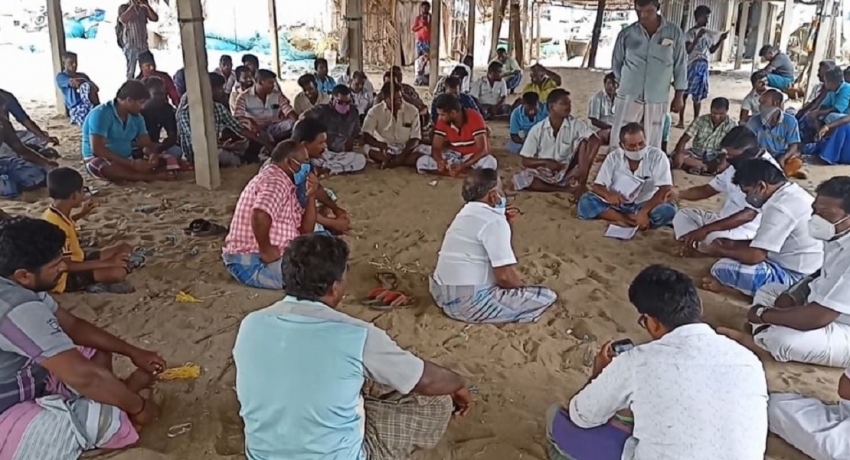 காணாமற்போன மீனவரை கண்டுபிடிக்கும் வரை இராமேஸ்வரம் மீனவர்கள் வேலை நிறுத்தம்