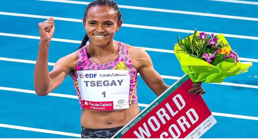 உள்ளரங்க ஓட்டப்போட்டி: எத்தியோப்பியாவின் Gudaf Tsegay புதிய உலக சாதனை