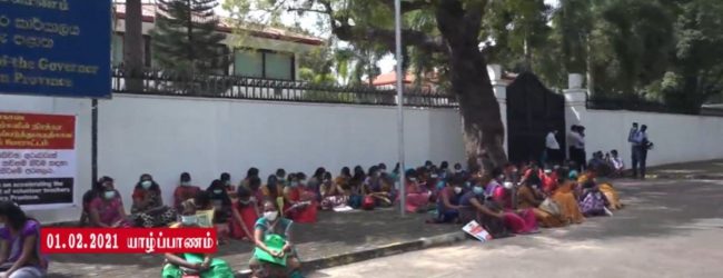 வட மாகாண தொண்டர் ஆசிரியர்கள் கவனயீர்ப்பு போராட்டம்